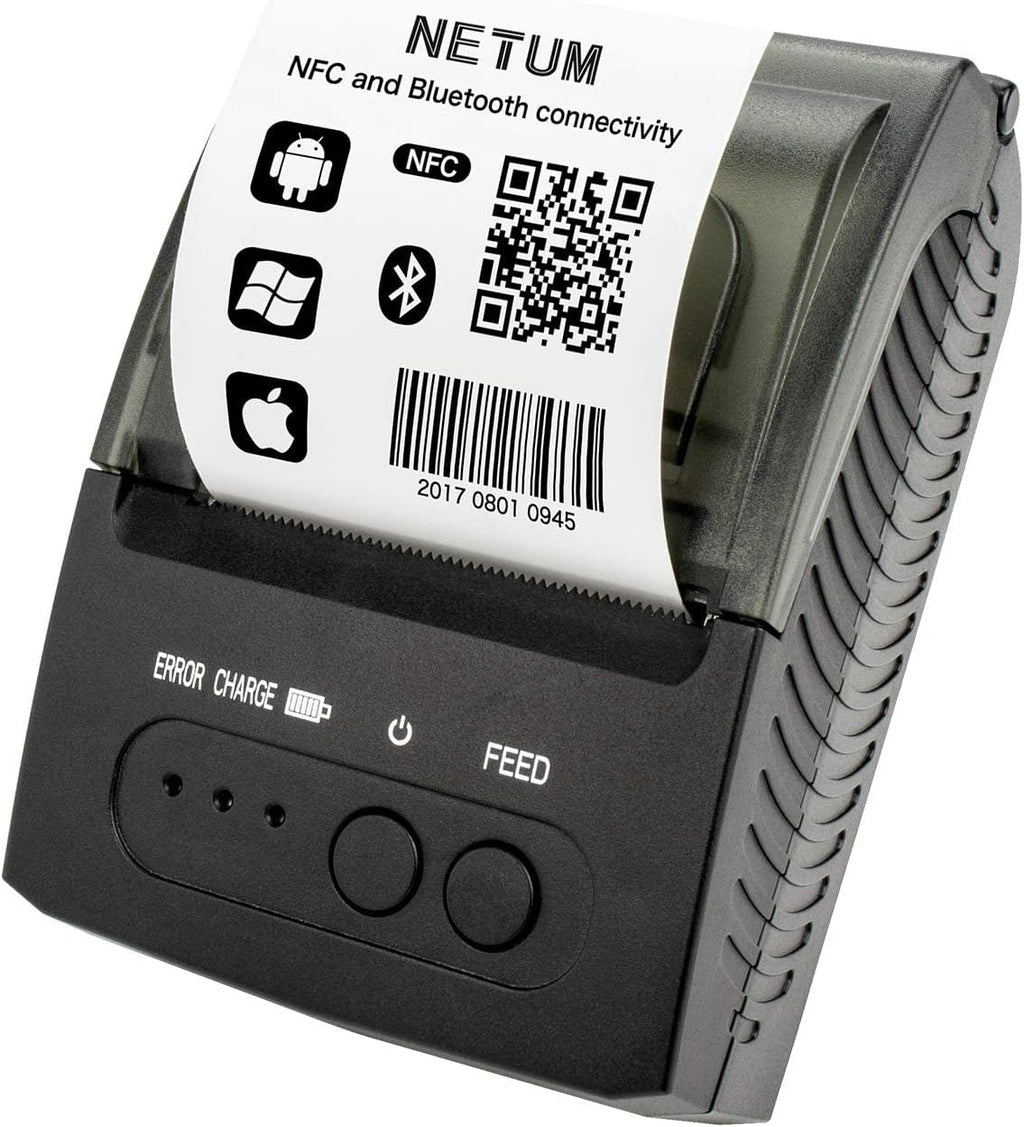 Bluetooth 58mm Thermal Receipt Printer, Pack of 2 E9446