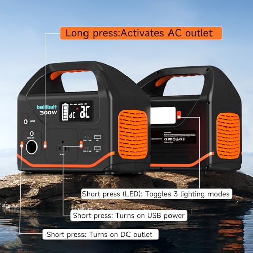 300W 266wh Lithium Portable Power Station with 120V AC Outlet V5405