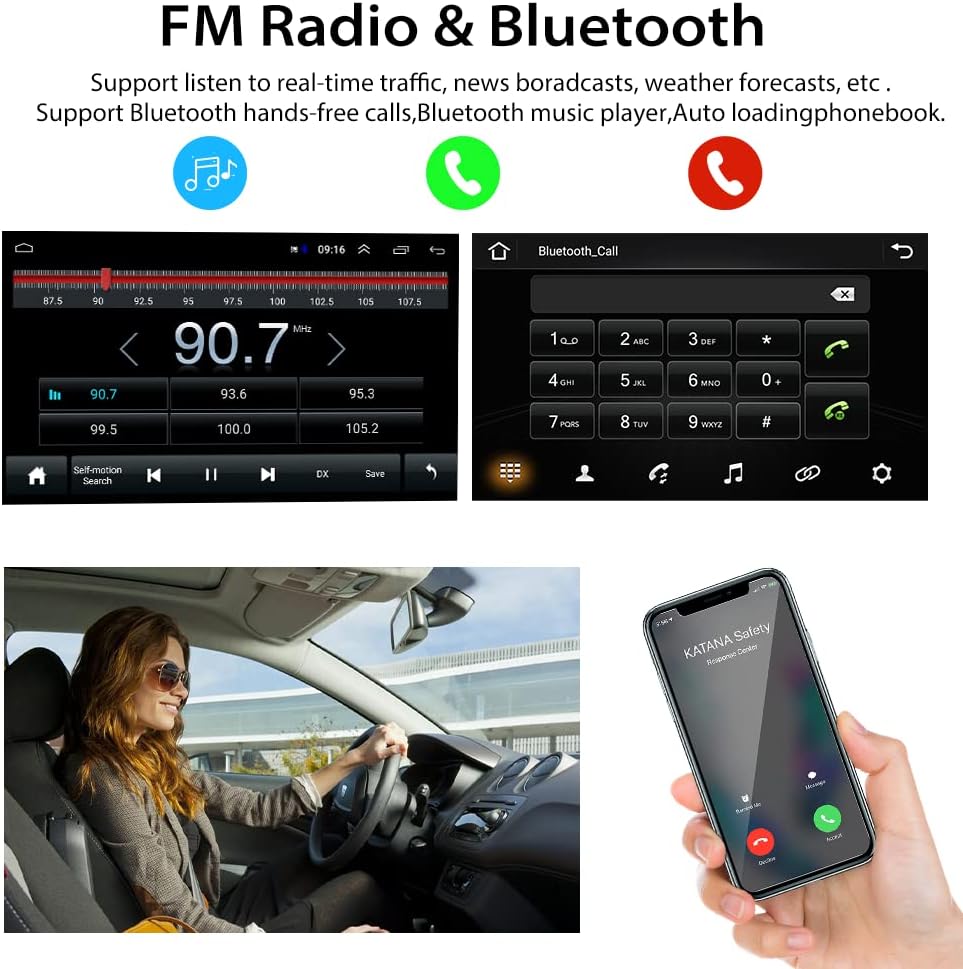 10.1 Inch Touch Screen Car Radio with Navigation Bluetooth A879346