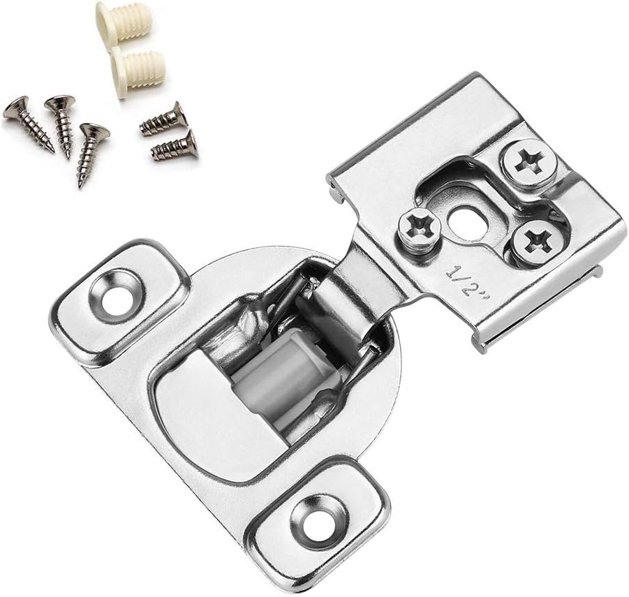 Soft Close Concealed Cabinet Hinges 1-1/4'' Overlay Satin Nickel Pack of 10 K969217