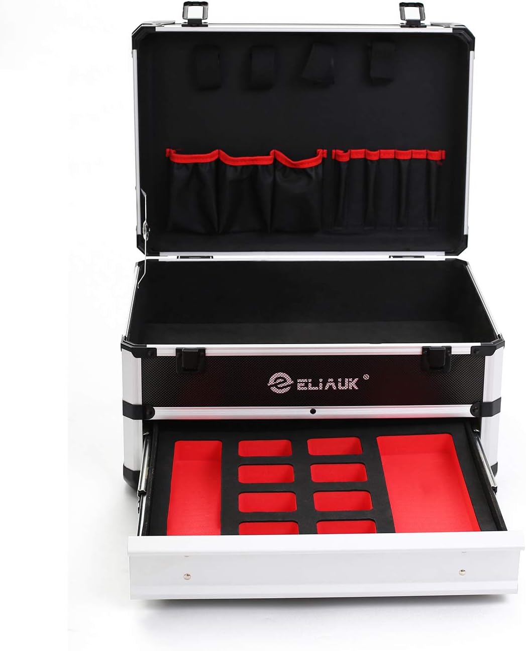 Portable Aluminum Tool Box with Drawer, Pack of 2 T742244