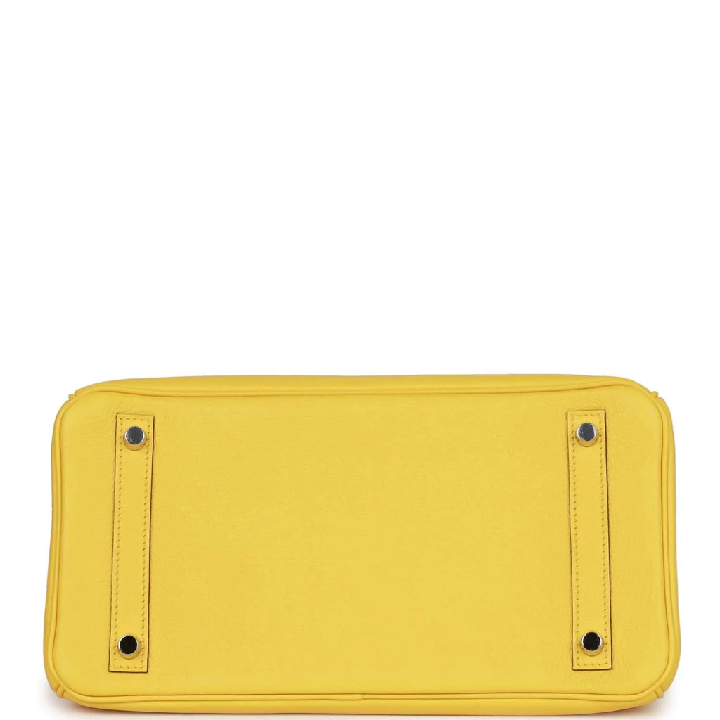 Birkin 30 Jaune de Naples Taurillon Novillo Palladium Hardware V99493
