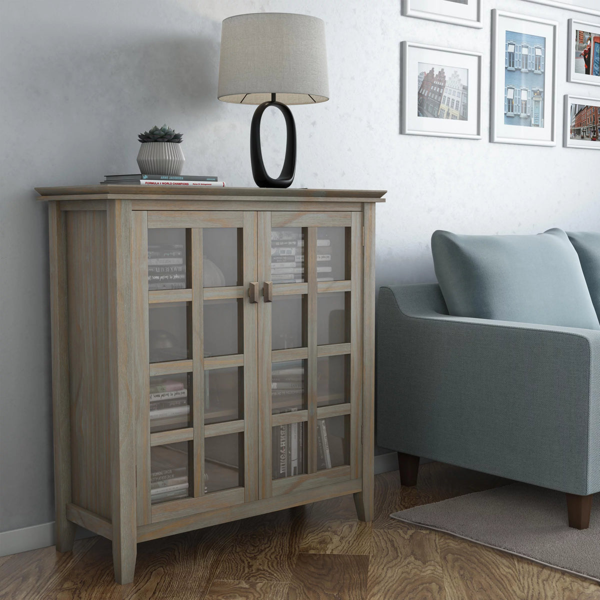 Solid Wood 38 inch Wide Storage Cabinet Z84805