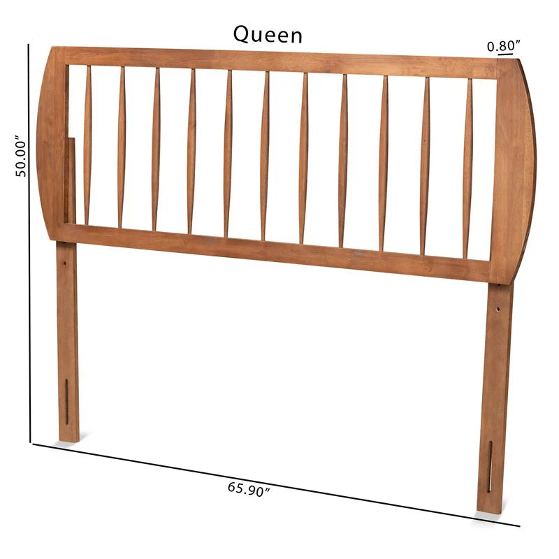 Walnut Finished Wood King Size Headboard N20735
