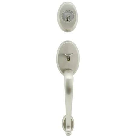 Traditional Single Cylinder Handleset Satin Nickel Left R5226
