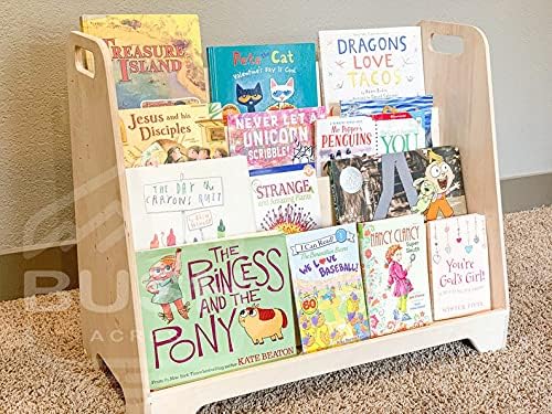 Large Montessori Wooden Bookshelf T96661