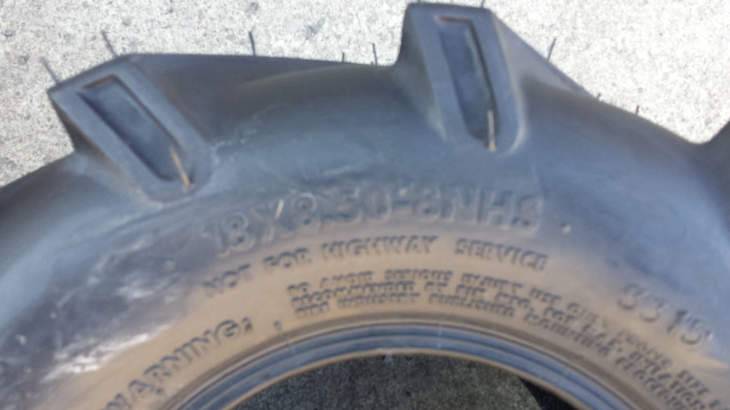 18x8.50-8 4 Ply Lawn Tires Y232
