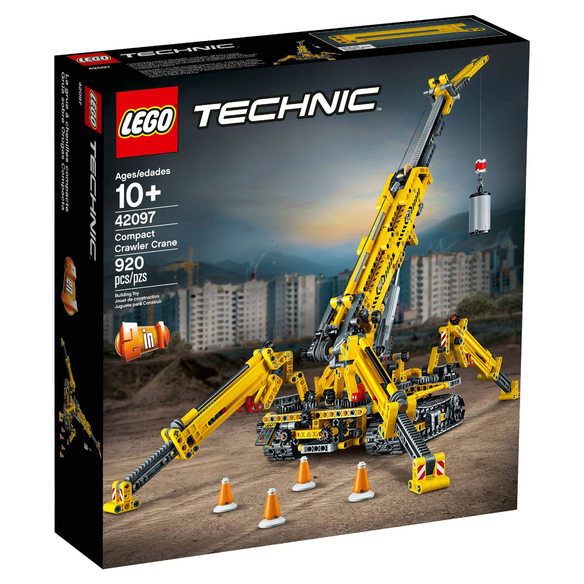 Compact Crawler Crane Construction Model Set (920 Pieces) T31134