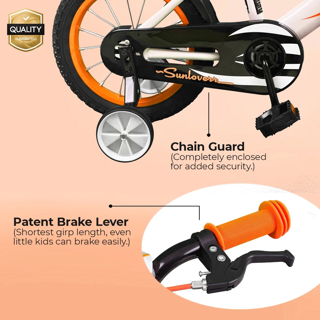 12 Inch Kids Bike with Training Wheels & Basket B209