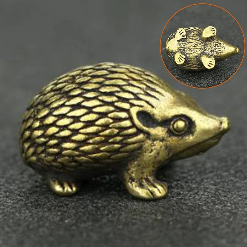 Brass Hedgehog Statue Home Decor Ornaments V21335