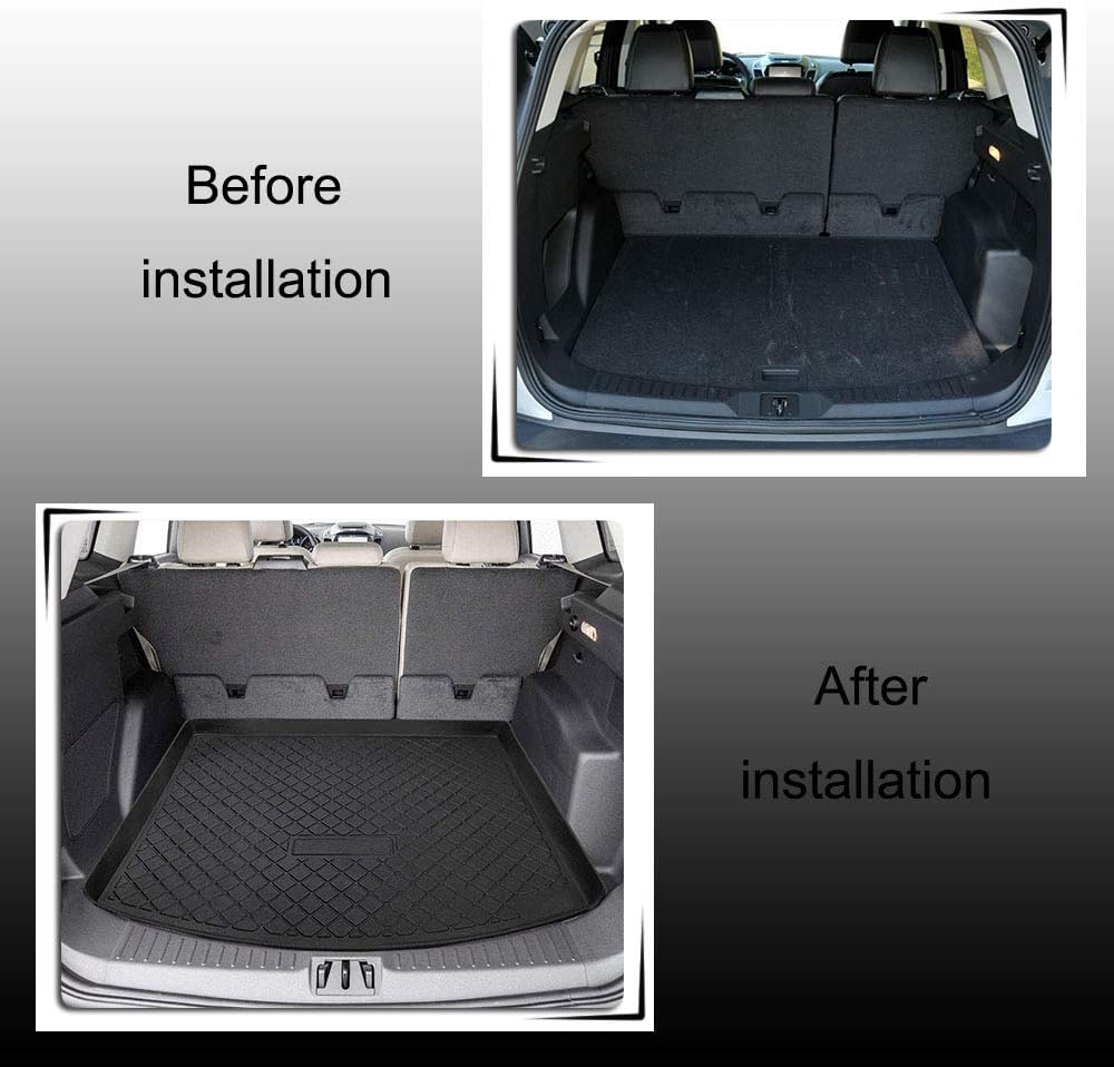 Black Cargo Liner Trunk Mat Floor Mat Cargo Tray for Ford Escape M52898