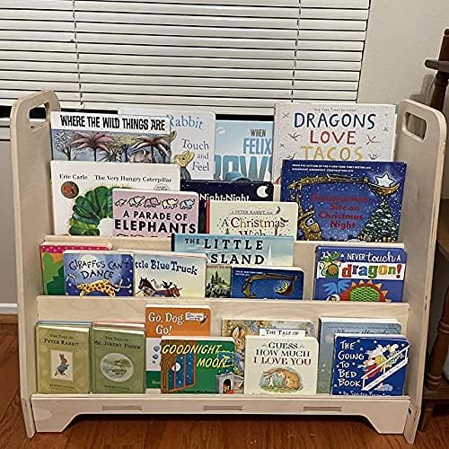 Large Montessori Wooden Bookshelf T96661