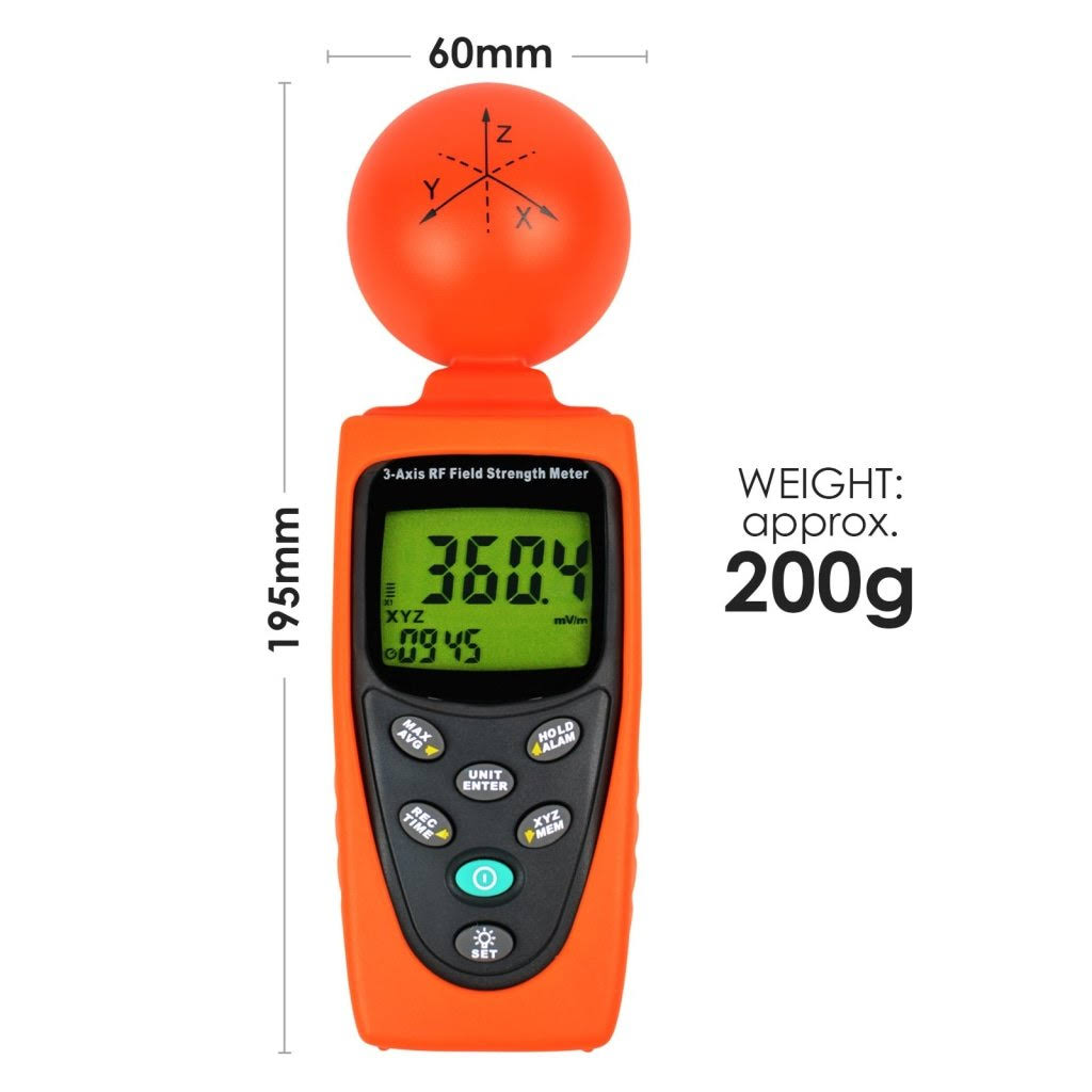 3 Axis EMF RF Radiation Meter W32245
