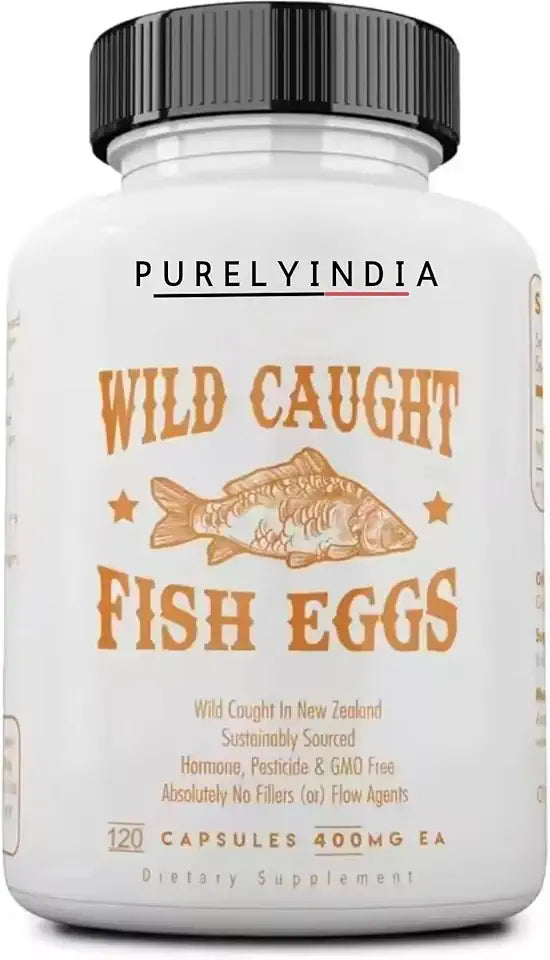 Wild Caught Fish Eggs Omega-3 Supplement 2400mg 120 Capsules F273