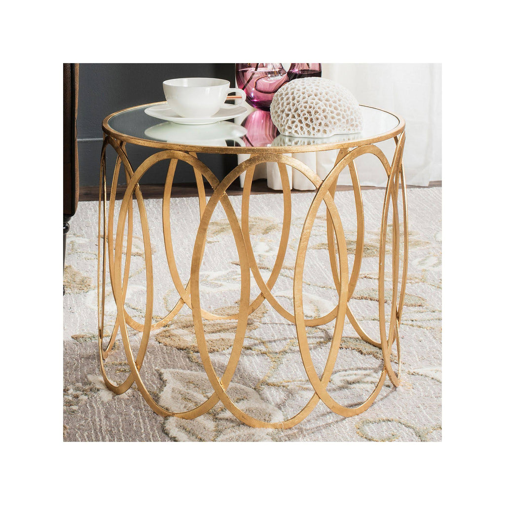 Gold Leaf Accent Table E54995