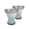Set of 2 Hand Painted Wine Glasses I63721