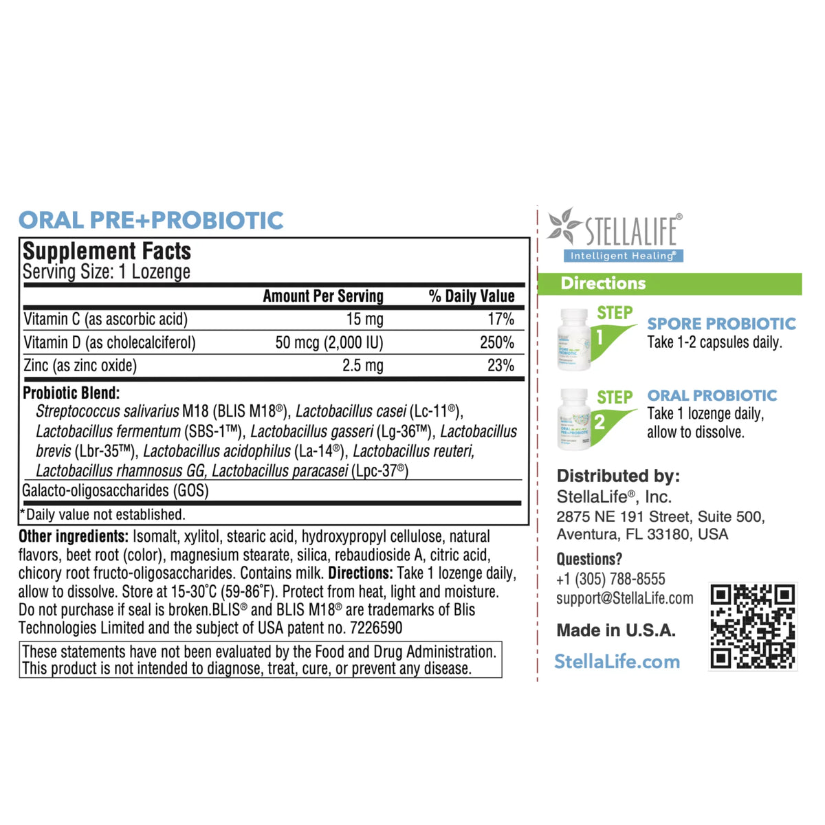 Probiotics Kit for Digestion and Dental Health J2534