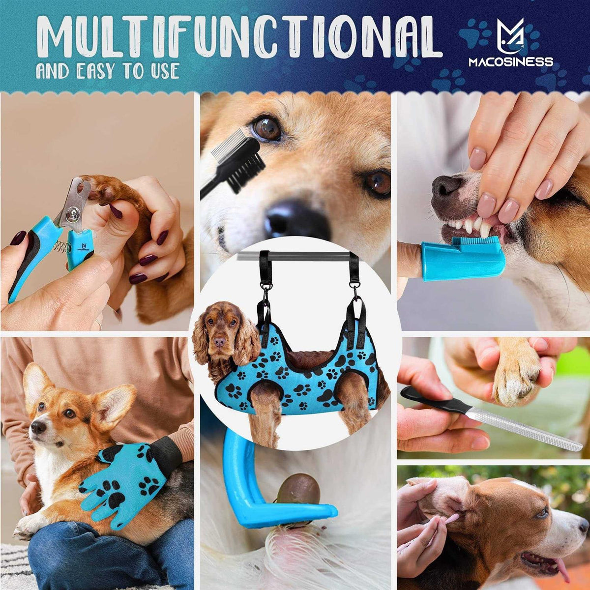Pet Grooming Hammock Set O85641