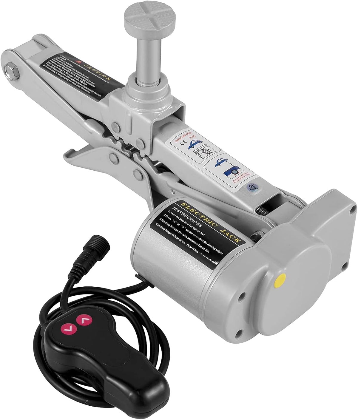 Electric Car Jack 3 Ton 12V Scissor Jack with Tool Case H604