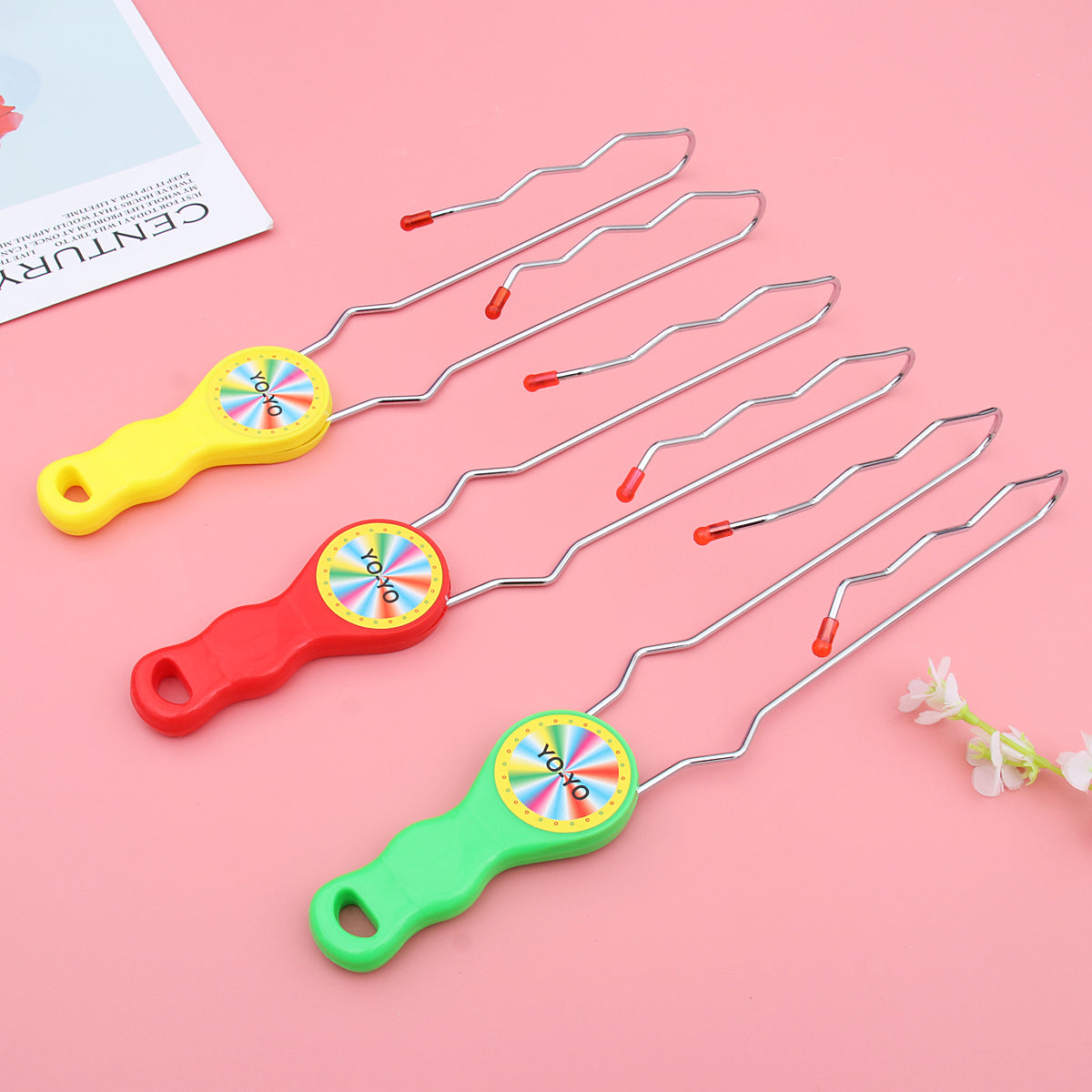 4 Pcs Luminous Flash Yo-Yo Toy for Kids Q74486