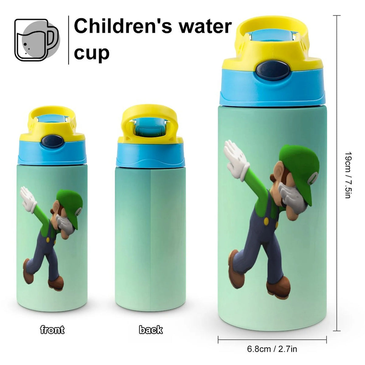 Insulated Stainless Steel Water Bottle with Straw O161666
