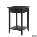 Black Single-Drawer End Table K504