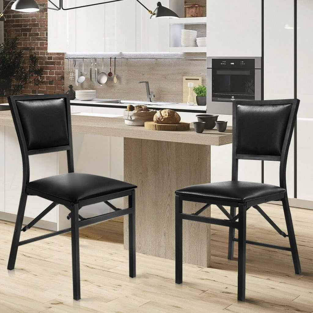 Set of 2 Metal Folding Dining Chair T125