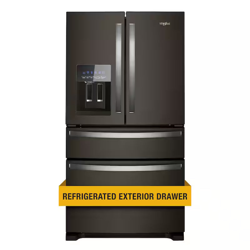 French Door Refrigerator in Black Stainless H8338