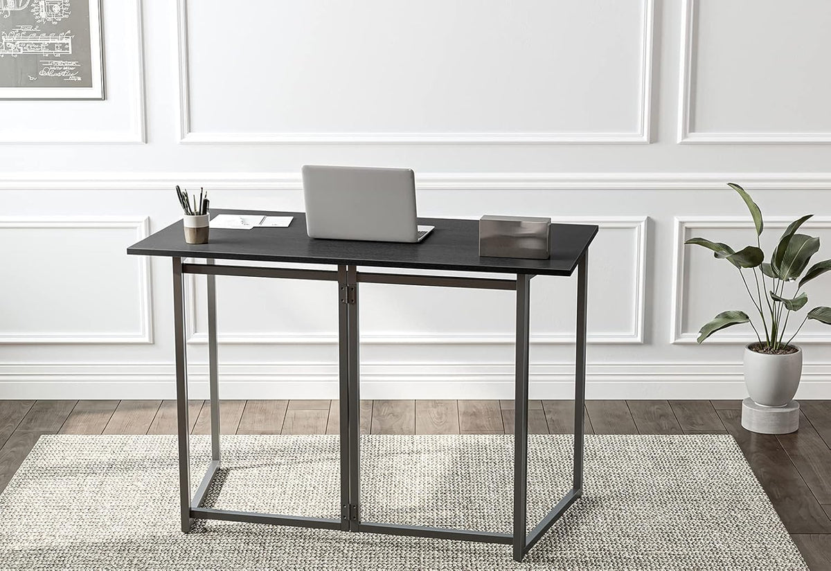 Black Folding Computer Desk W777947