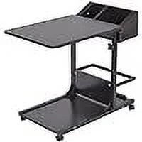 Black Height Adjustable Sofa Side Table B12929