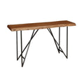 Acacia Wood Brown Sofa Console Table U533798