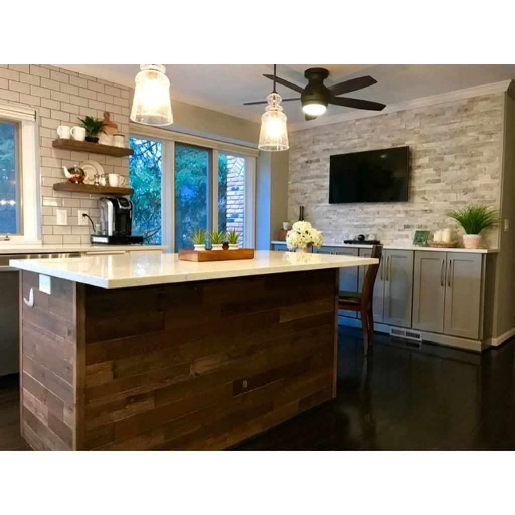 Reclaimed Wooden Wall Planks Peel and Stick 10 Sq. ft R58058