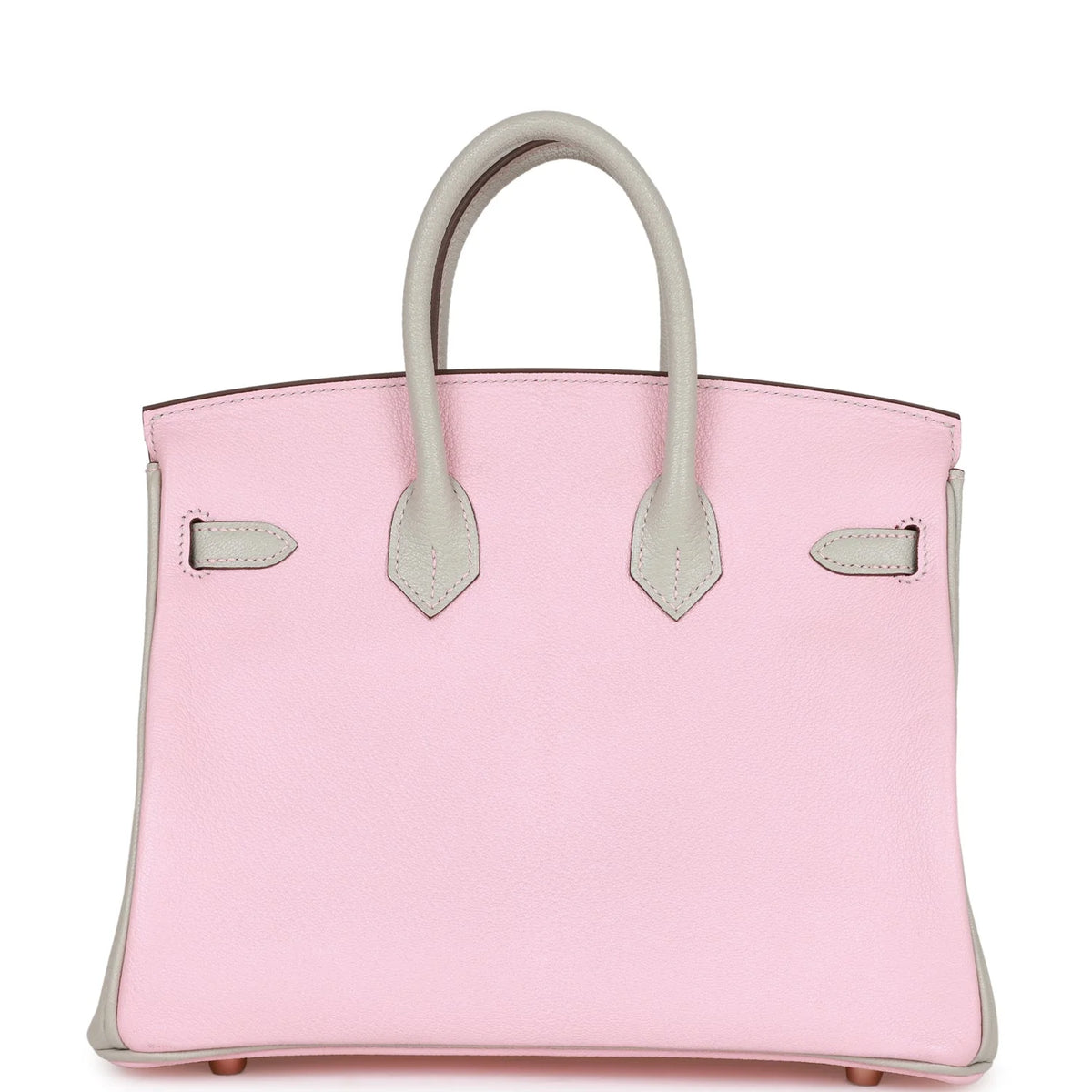 Rose Sakura and Gris Perle Chevre Mysore Handbag Y808