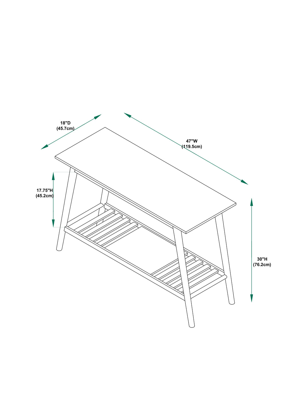 Walnut Console Table V8216