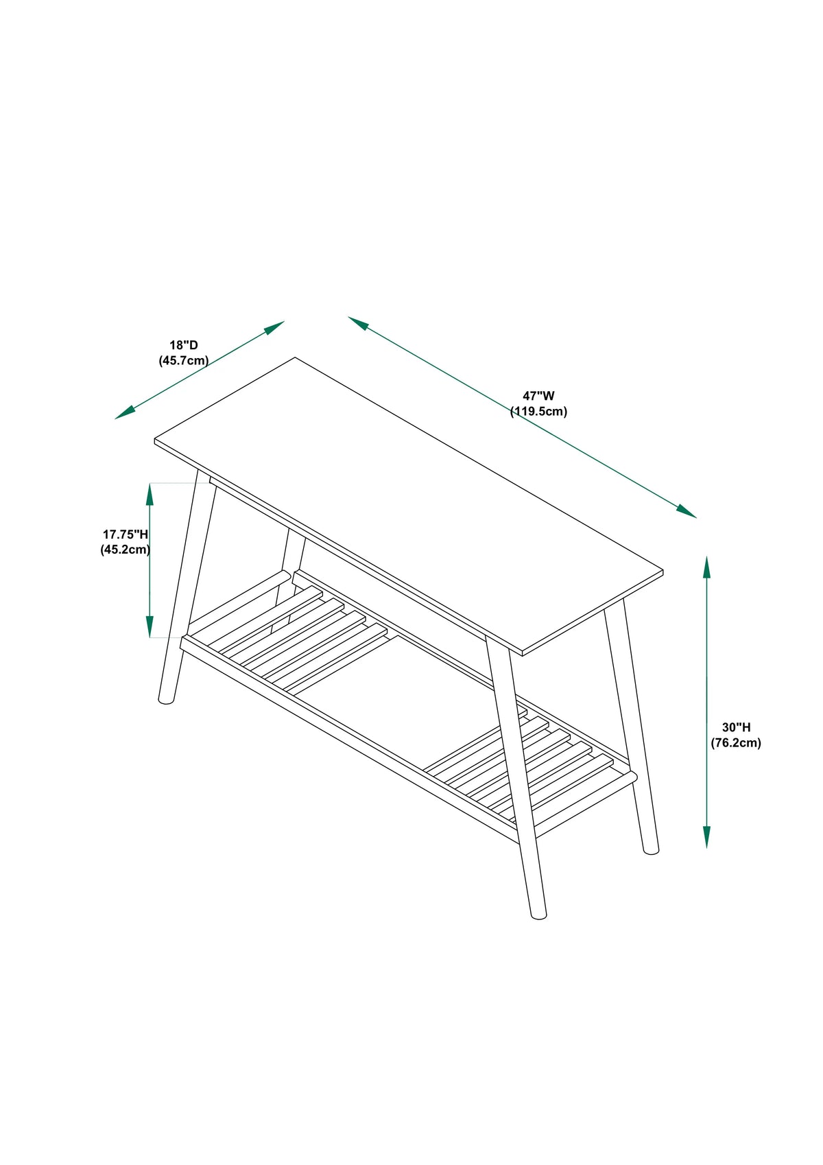 Walnut Console Table V8216