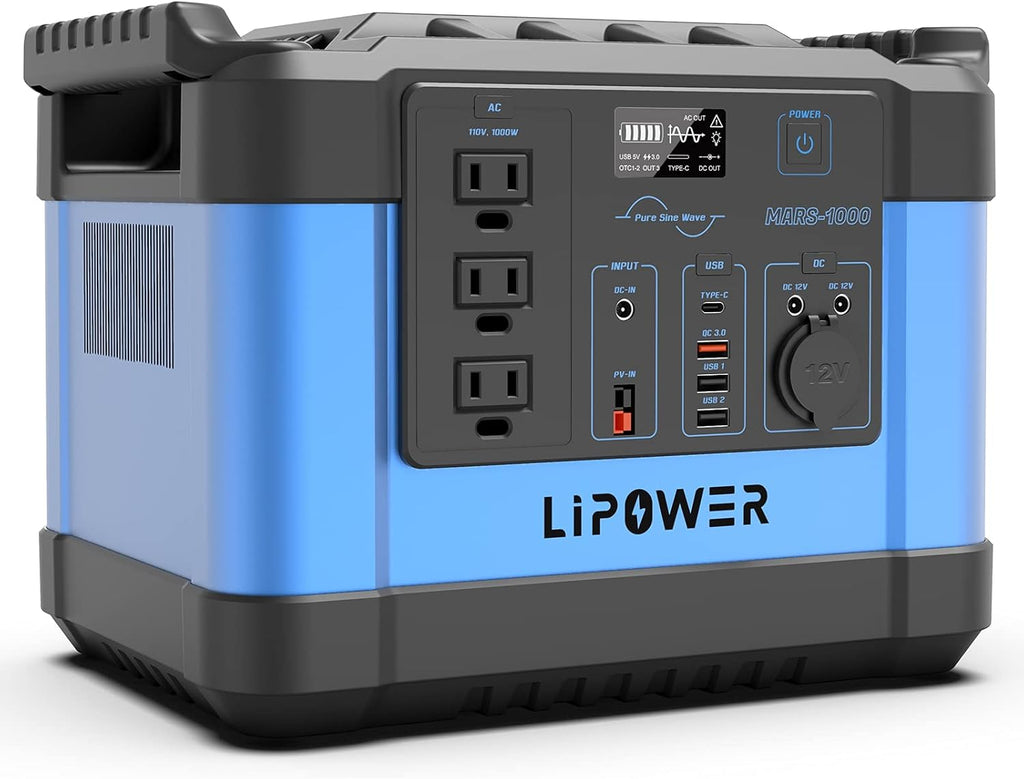 Portable Power Station 1000W 1100Wh with 110V Pure Sine Wave AC Outlet N9020