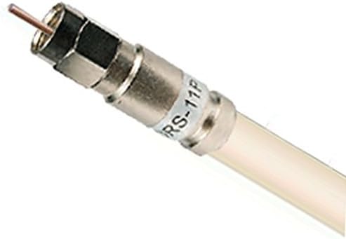 150ft White RG11 Coaxial Cable with Compression Fittings Pack of 2 T115745