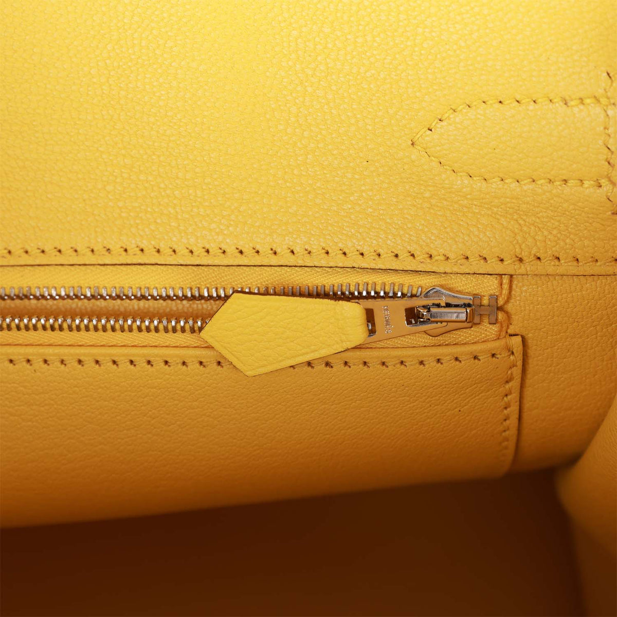 Birkin 30 Jaune de Naples Taurillon Novillo Palladium Hardware V99493