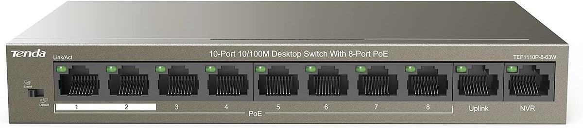 Layer-3 Managed PoE Switch with 9 PoE Ports and 1 SFP F5949