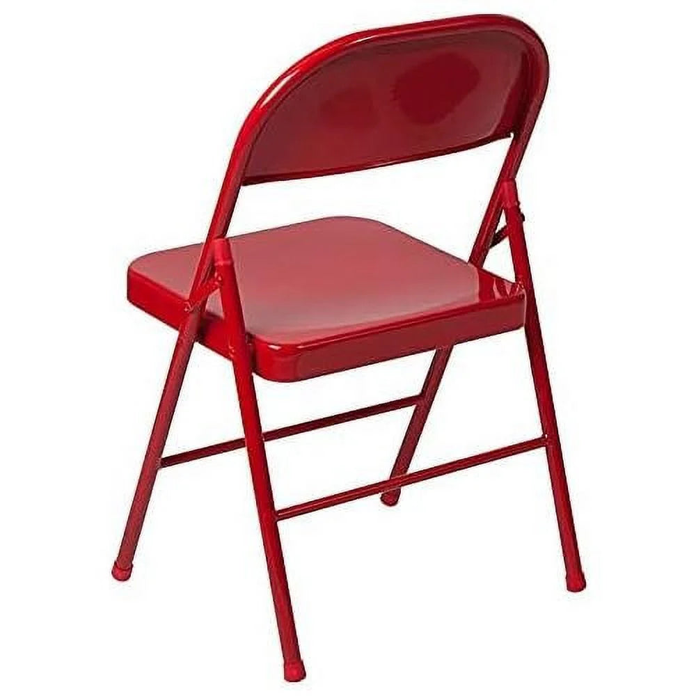 Red Metal Folding Chair L17555