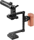 DSLR Camera with Cage Top Handle Wood Grip J788668