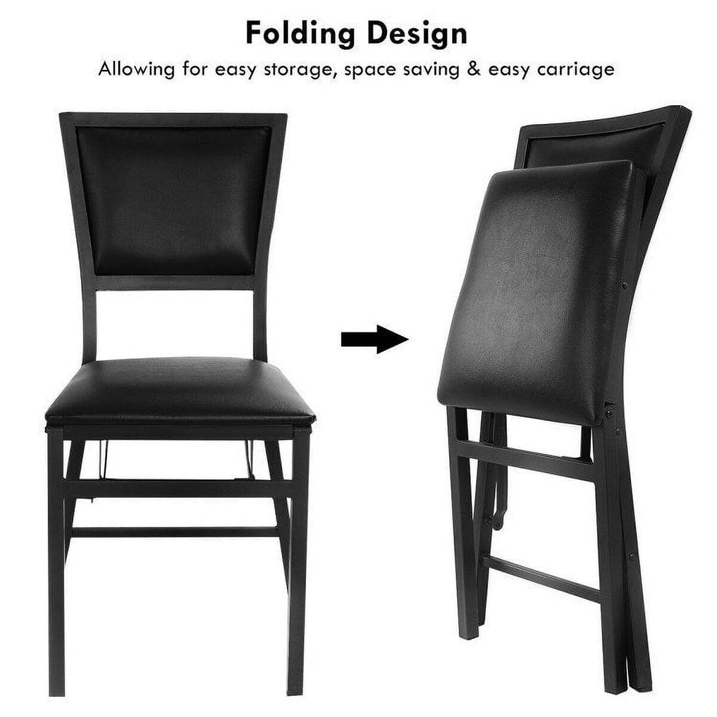 Set of 2 Metal Folding Dining Chair T125