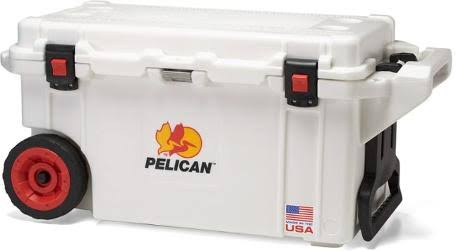 White 80qt Wheeled Cooler C755432