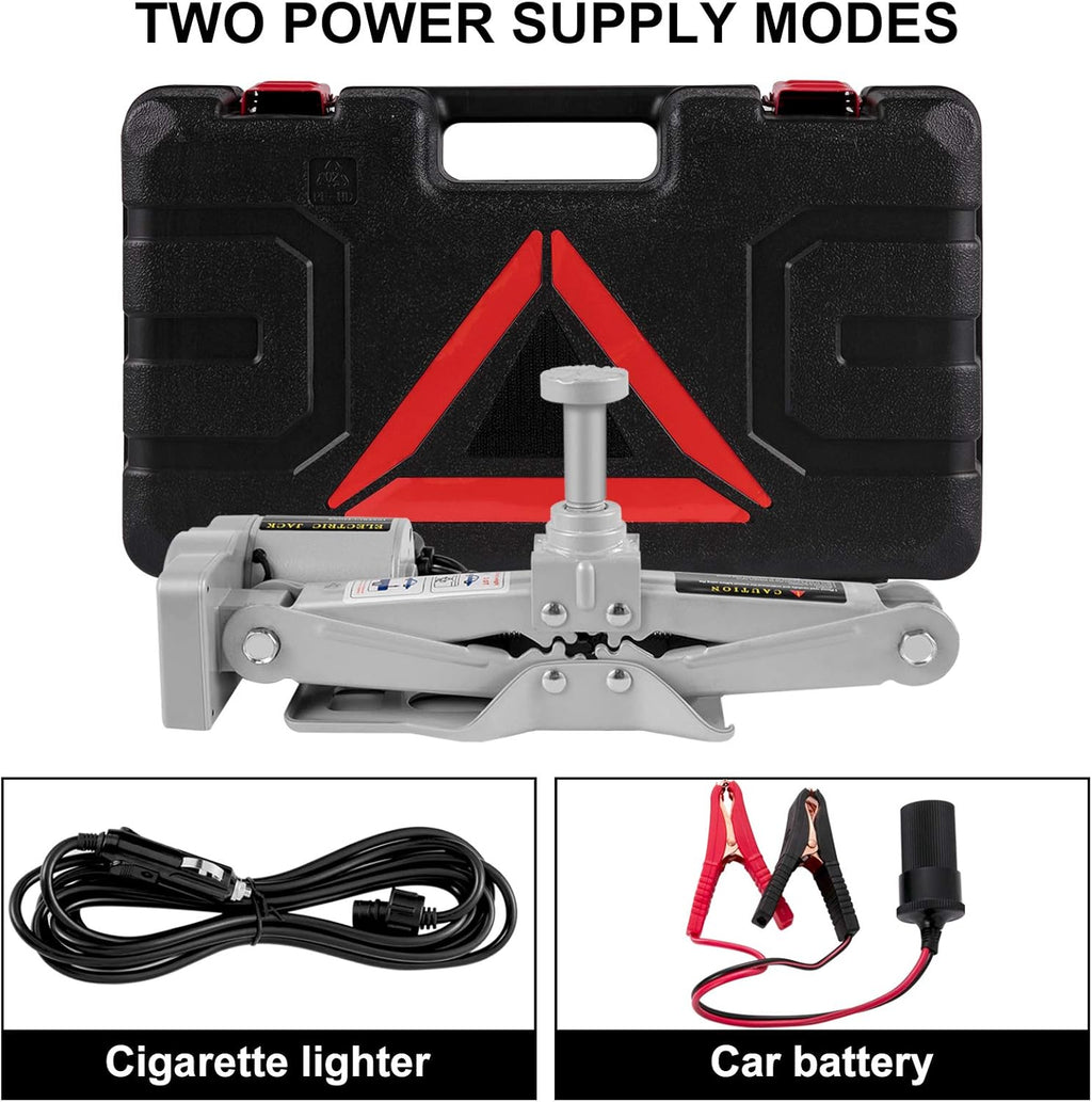 Electric Car Jack 3 Ton 12V Scissor Jack with Tool Case H604