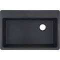 33" Undermount Single Basin Granite Composite Kitchen Sink Black F5717
