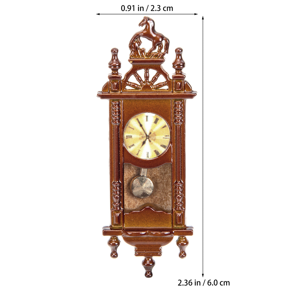 Metal Dollhouse Hanging Clock Toy Doll Furniture D37694