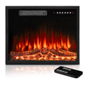 White Fireplace TV Stand with Electric Fireplace V21461
