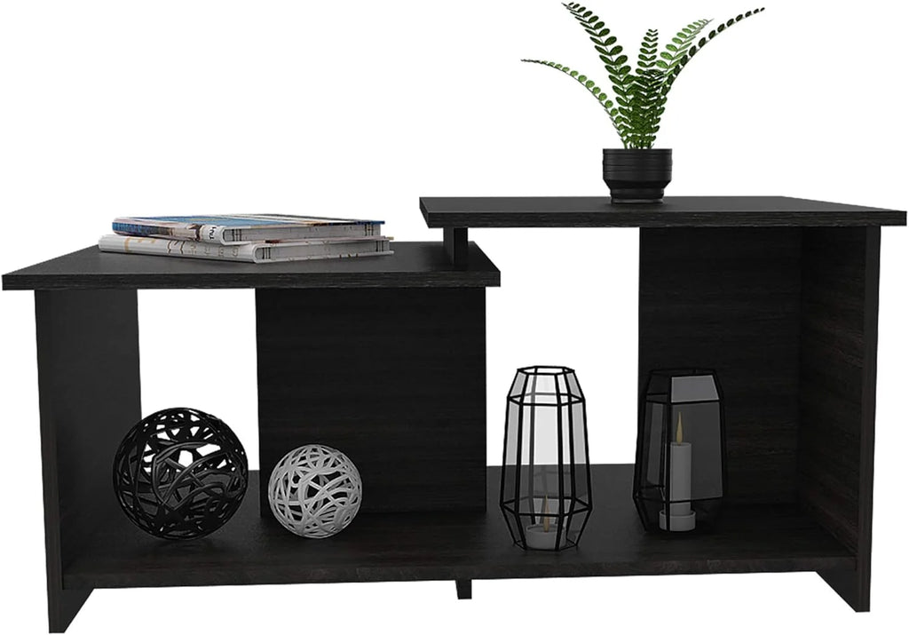 Espresso Coffee Table with Open Storage R147018