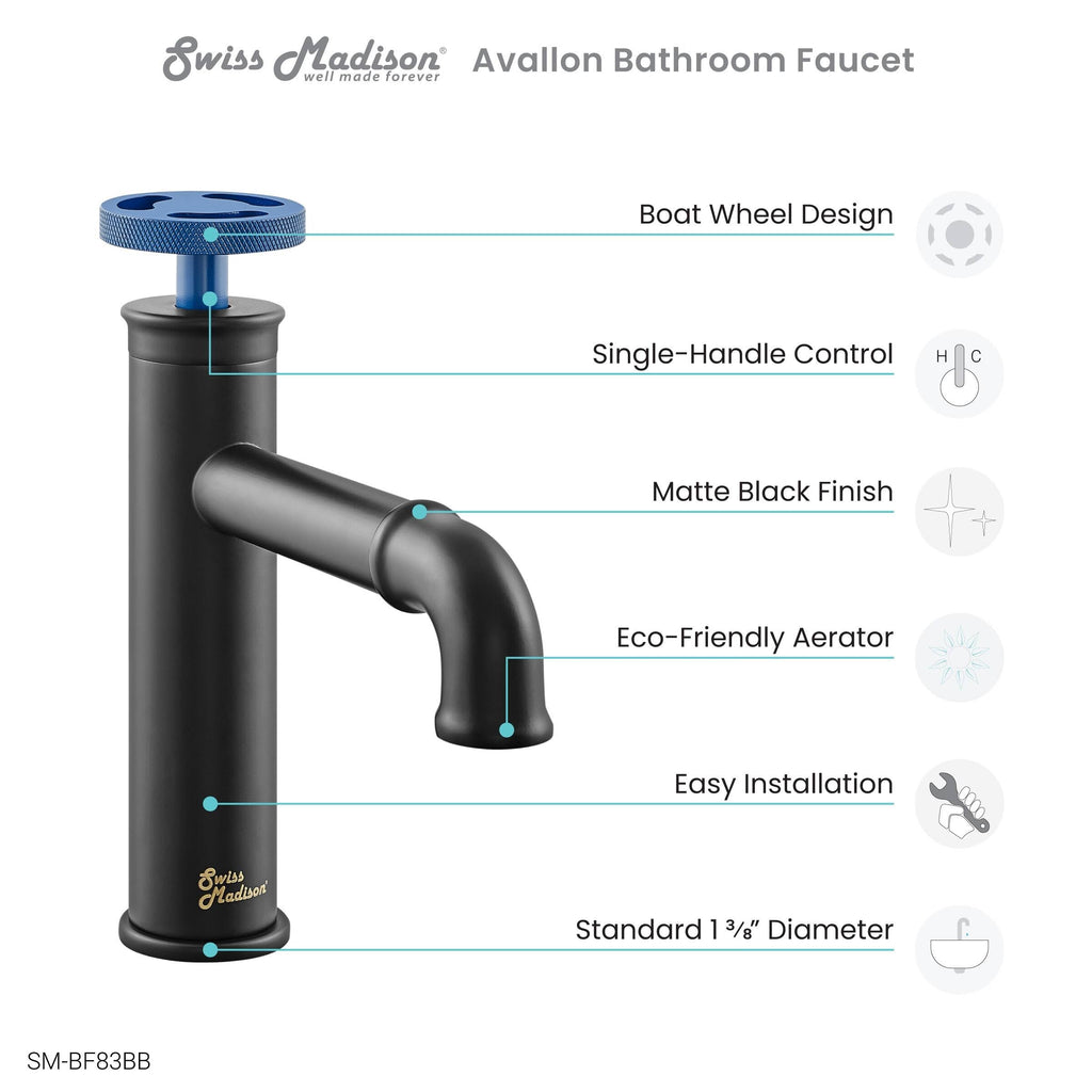 Red Single Hole Bathroom Faucet X7657