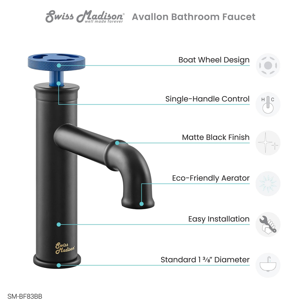 Red Single Hole Bathroom Faucet X7657